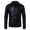 Black, variant on Men's PU Leather Jacket with Shoulder Padding, Collared Motorcycle Coat, Stylish and Durable Outerwear for Everyday Use