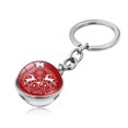 thumbnail image 1 of Llavero De Metal De Muñeco De Nieve De Navidad Bolas De Cristal De Doble Cara Colgante De Llavero Regalo De Navidad Para Niños Hermanas Amigos Vogacara AP007131-11, 1 of 5