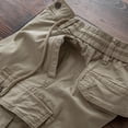 thumbnail image 6 of uikmnh Mens Shorts Cargo Shorts Men's Shorts Cargo Trousers & Work with Zip Button More Pockets Outdoor Sports Shorts Summer Plain Classic ​ Size:3XL, 6 of 9