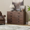 thumbnail image 4 of WAMPAT 8 Drawers Dresser Chests for Bedroom,Rustic Tall Chset of Drawers,Dressers Organizer for Bedroom, Hallway, Rustic Brown, 4 of 8