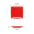 thumbnail image 2 of Excellante 10" Square Plate, 1" Deep, Pure Red Extra Heavy Weight Melamine Dinnerware Collection, Comes in Dozen, 2 of 2