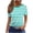Gray, variant on GigrtiJin Women's Short Sleeve T Shirts Striped Casual Pullover T Shirts Womens Baggy Round Neck Loungewear Going Out T Shirts
