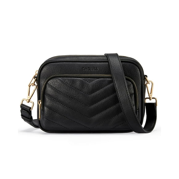 Bandolera CHOLISS, bolso de viaje acolchado RFID de piel vegana