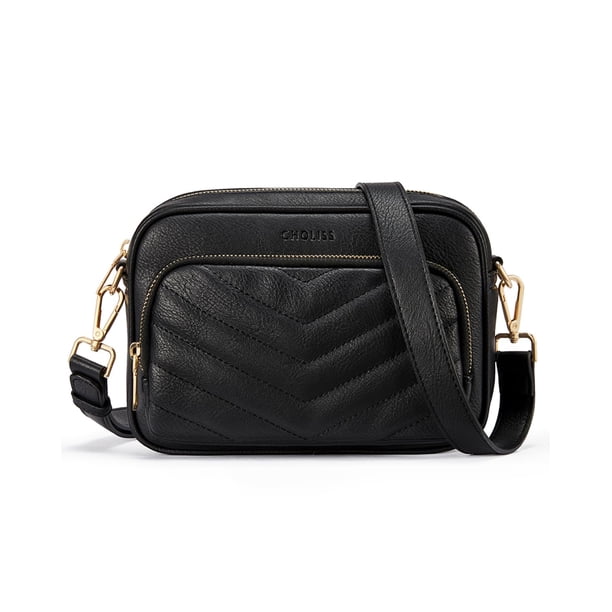 Bandolera CHOLISS, bolso de viaje acolchado RFID de piel vegana