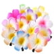 thumbnail image 1 of 10 pinzas coloridas de flores de plumeria hawaiana, pasadores de pelo de flores hawaianas, pinzas para el pelo de fiesta en la playa, horquillas de flores tropicales artificiales para boda, 7 cm, 1 of 5