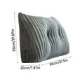 thumbnail image 3 of Gray Triangular Support Pillow, for Reading and Positioning, Triangular Bed Pillow for Reading, Headboard Backrest with Detachable Pillowcase for Support and Comfort, Kingtowag, 3 of 8