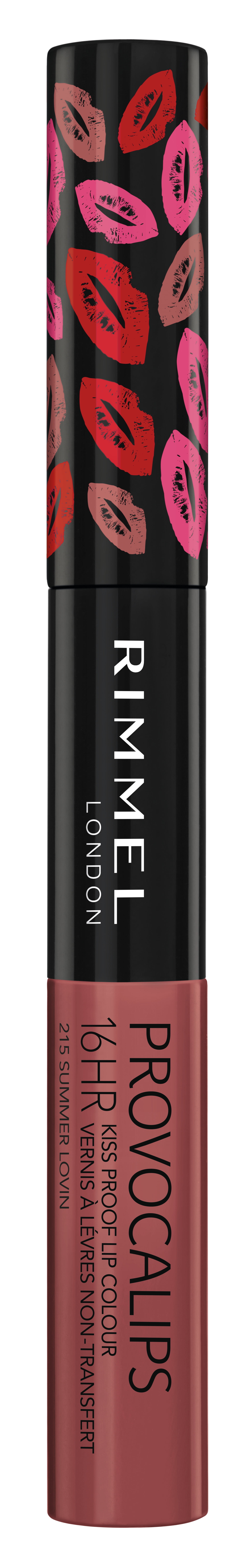 (2 pack) Rimmel London Provocalips Lightweight Gloss 16 Hr Kiss Proof Lipstick, 215 Summer Lovin