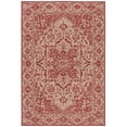 thumbnail image 4 of SAFAVIEH Beach House Orville Indoor/Outdoor Area Rug Red/Cream, 5'3" x 7'6", 4 of 7