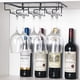 thumbnail image 5 of Estante para copas de vino, mueble bajo, estante para copas, soporte colgante para copas de vino para cocina, bar, pub, 1 pieza, negro, 5 of 8