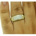 thumbnail image 5 of 1Ct Round Cut Simulated Diamond Cluster Men's Wedding Band Ring 14k Yellow Gold Plated 925 Silver, 5 of 5