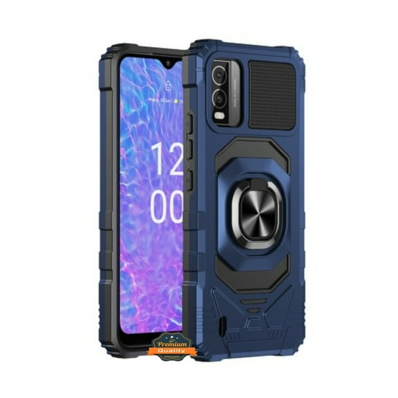 For Motorola Moto G Stylus 5G 2024 Hybrid Magnetic Car Mount Ring Kickstand Stand Holder Full Body Armor Protective [Military Grade] Phone Case Cover by Xpression - Blue