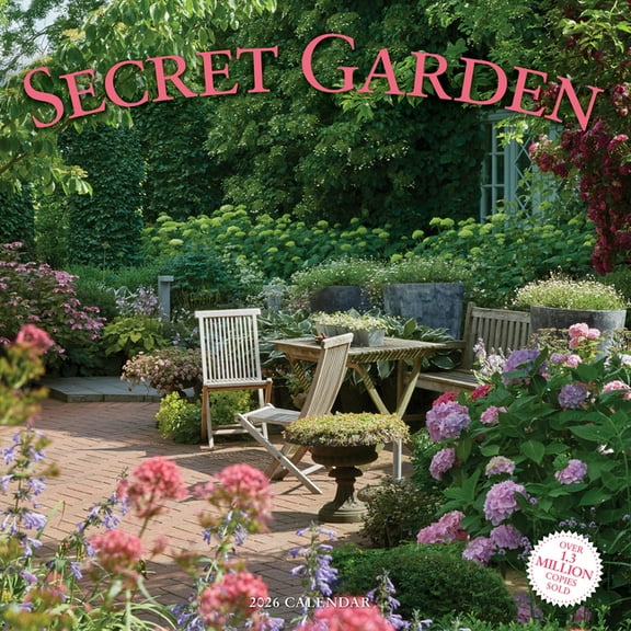Secret Garden Wall Calendar 2026, (Paperback)