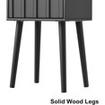 thumbnail image 6 of Nightstand Set of 2, Small Bed Side Table with Arch Door, Mid- End Table for Bedroom, Black, 6 of 6