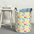thumbnail image 6 of Fuzoiu Colorful Snails Print Circular Hamper,Laundry Basket with Handle,Collapsible Laundry,Dirty Clothes Storage Basket,for Bedroom Bathroom Dorm Living Room-Small, 6 of 6