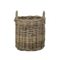 thumbnail image 6 of Kouboo Kobo Handles Rattan Storage Basket, Gray, 6 of 13