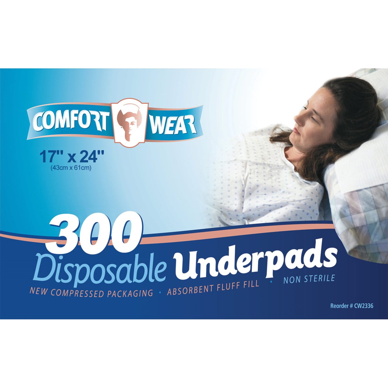 Disposable Underpads 17x24in 300cs