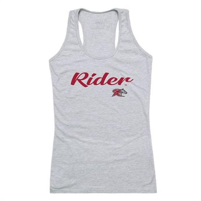 W Republic 557-368-HGY-04 Débardeur Rider University Script pour Femmes, Gris Chiné - Extra Large