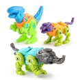 thumbnail image 4 of Construcción de dinosaurios con destornillador para niños, juego de bloques de construcción, desmontaje, tornillo, Robot, juguetes modelo con caja3675, 4 of 5