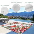 thumbnail image 3 of Cardinal Bird Outdoor Rug for Patio/Deck/Porch, Non-Slip Large Area Rug 4 x 6 Ft, Winter Poinsettia Pine Cones Berry Wood Indoor Outdoor Rugs Washable Area Rugs, Reversible Camping Rug Carpet Runner, 3 of 8