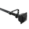 thumbnail image 2 of UTOPIA ALLEY Wall Mounted 3/4 Inch Curtain Rod - Curtain Rods For Windows 86 to 120 Inch, Adjustable Drapery Rods, Black Curtain Rods, Bedroom Curtain Rods, Tapestry Poles (Black 86"-120"), 2 of 8