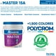 thumbnail image 2 of PINTURA VINILICA SATINADA MASTER COLORES CAFES ACUARIO CUBETA, 2 of 17