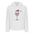 thumbnail image 4 of SwiftWear Women's Double-Sided Plush Christmas Print Hoodie Cozy Fleece Lined Sweatshirt Pullover with Drawstring Hood, Plus Size Holiday Tops for Festive Comfort S-3XL White, 4 of 4