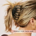 thumbnail image 4 of (3 pack) Scunci Recycled Large Claw Clips - Brown/Black - Thick Hair - 2-Count, 4 of 8
