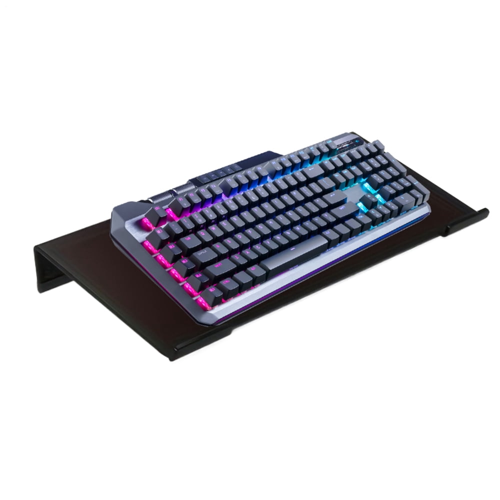 Ksruee Keyboard Stand for Desk Ergonomic Tilted Clear Riser PC Keyboard Stand Riser for Typing for Home Study Room Reception School Cubicle Work Gamers Students Programmers