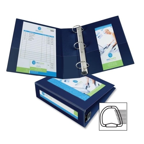 Avery Heavy-Duty Framed View 3-Ring Binder, 3' EZD Rings, Navy Blue 3' Binder Capacity - Letter - 8 1/2' x 11' Sheet Size - 670 Sheet Capacity - Ring Fastener(s) - 2 Internal Pocket(s) - Recycled