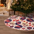 thumbnail image 5 of Sikiie rock Skull record heart Nativity Christmas Tree Skirt, Jesus Christian Winter Holiday Tree Mat Decoration(30-48IN)30", 5 of 6