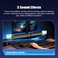 thumbnail image 2 of Barra de sonido para cine en casa, TV, ordenador, control remoto Bluetooth, altavoz inalámbrico para juegos de PC de escritorio, capacidad de 2000 mAh, recargable, portátil para exteriores, 2 of 14