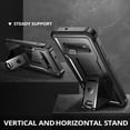 thumbnail image 2 of Dexnor for Samsung Galaxy S10+ Plus Case, [Built in Screen Protector and Kickstand] Heavy Duty Military Grade Protection Shockproof Protective Cover for Samsung Galaxy S10 Plus Black, 2 of 7