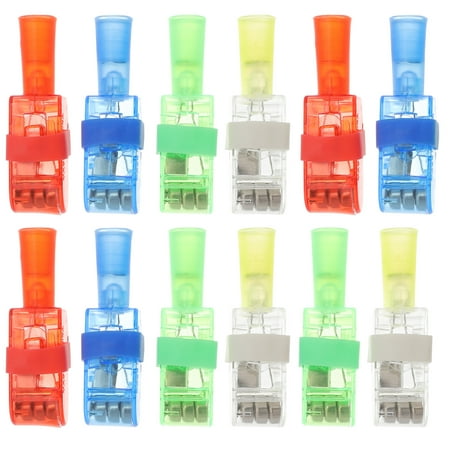 

12Pcs Optical Fiber Finger Light Creative LED Flashing Light (Mixed Color)