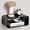 Black, variant on Acrylic Floating Nightstand, Bedside Table, Nightstand Shelf Wall Mounted Bedside Shelf (Green, Small)