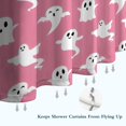 thumbnail image 6 of Pink Halloween Ghosts Shower Curtain 72"x84" ,Bathroom Decorative Shower Curtains Set with 12 Hooks,Modern Waterproof Washable Shower Curtain, 6 of 6