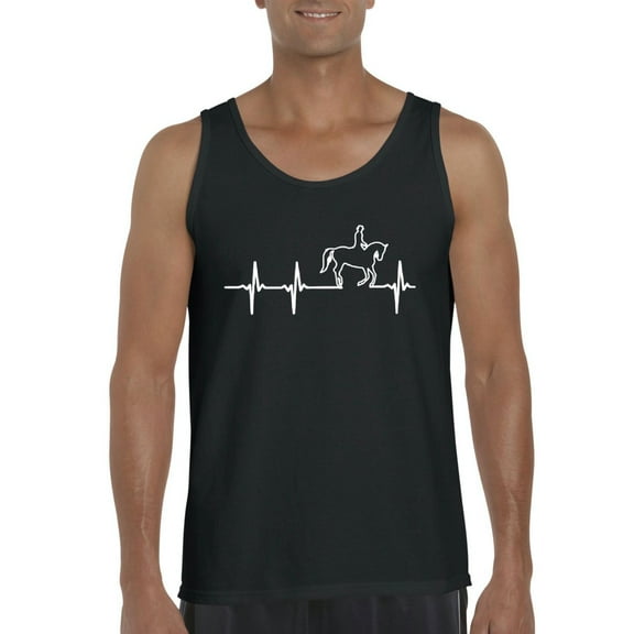 NIB - Men's Tank Top for Men - Heartbeat Horses