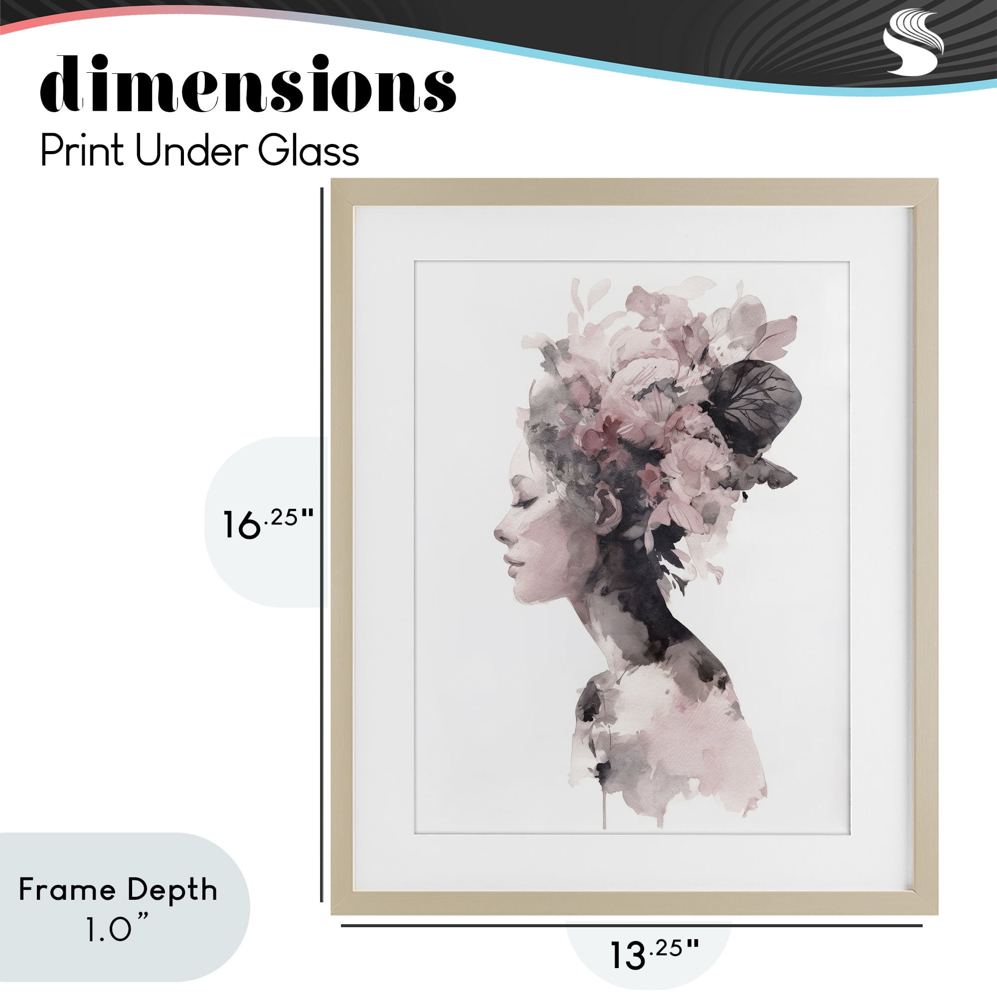 Stupell Industries Nature's Empress Silhouette Birch Framed Print Under Glass, design by Svetlana Aleynikova