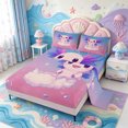 thumbnail image 2 of Manfei Adorable Axolotl King Sheets,Animals Print Bedding,4pcs,1 Flat Sheet,1 Fitted Sheet and 2 Pillowcases, 2 of 6