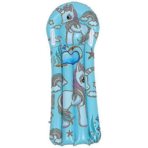 Kids Inflatable Floating Bed Unicorn Shape Floating Pad Portable Swimming Mat