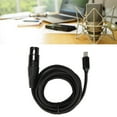 thumbnail image 4 of Cable de micrófono USB C Plug and Play 20Hz a 20KHz 82dB Cable USB C a XLR hembra de bajo ruido Alta frecuencia de muestreo para estudio, 4 of 8