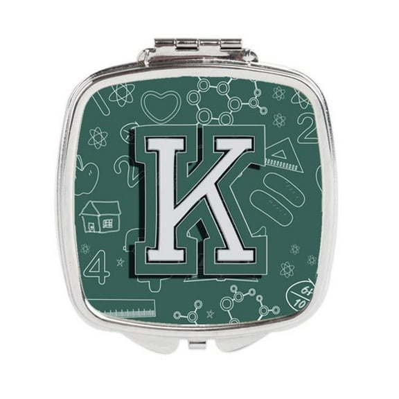 Carolines Treasures  Letter K Back to School Initial Compact Mirror
