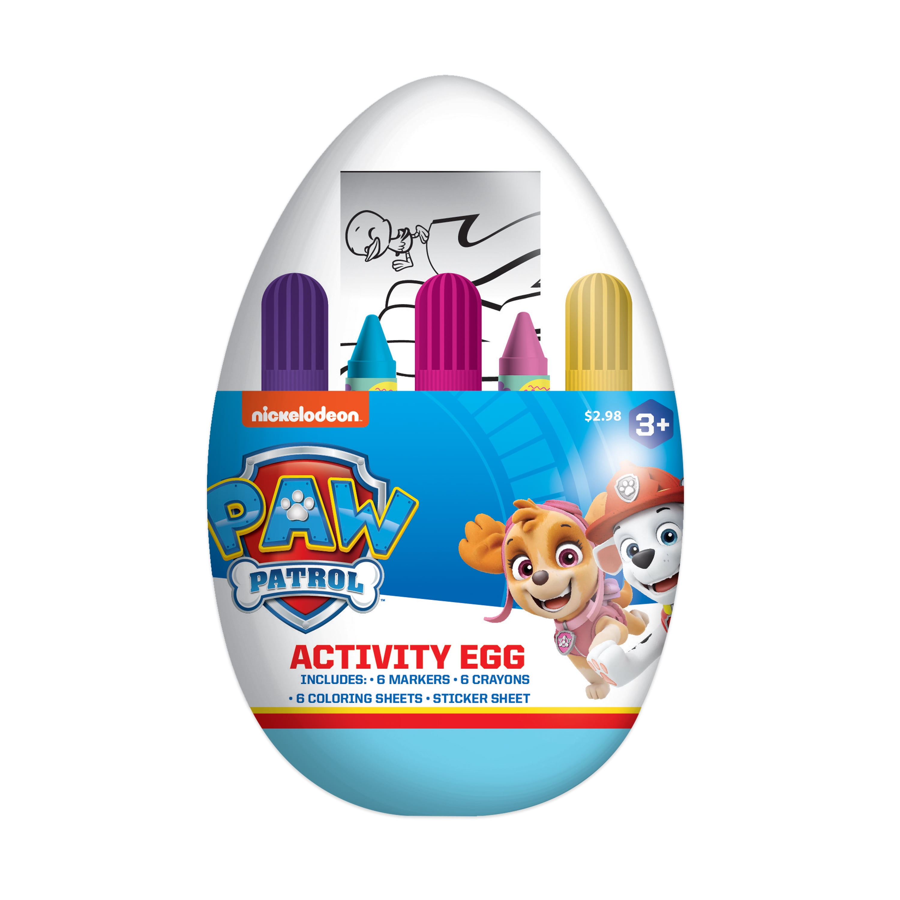 Paw Patrol Easter Egg Coloring Page