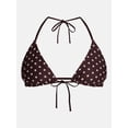 thumbnail image 5 of No Boundaries Reversible Polka Dot Triangle Bikini Top, Women's XXS-XXL, 5 of 5