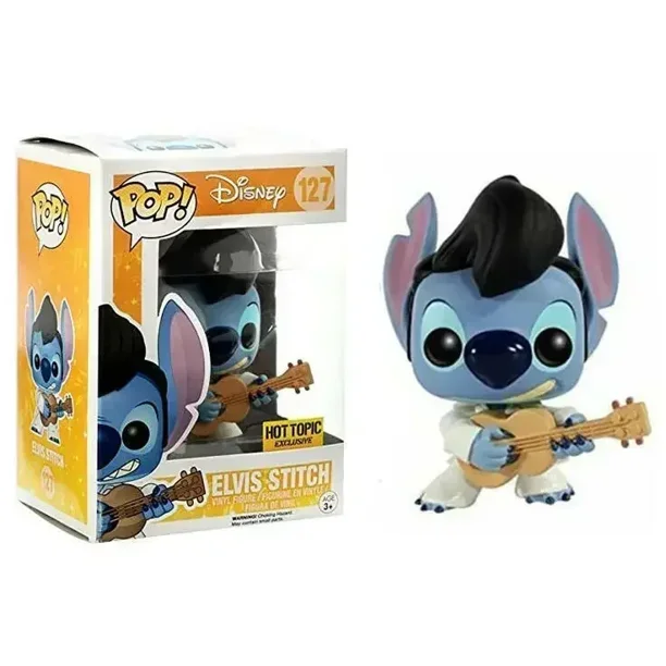 FUNKO Disney NEW Stitch with Record Player 1048# Summer Stitch 636 Scrump 126# Elvis Stitch 127# Stitch 1045# 159# Figures Toys