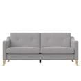 thumbnail image 5 of Mr. Kate Tess Sofa with Soft Pocket Coil Cushions, Small Space Living Room Furniture, Light Gray Linen, 5 of 13