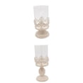 thumbnail image 1 of 2pcs Pilar De Metal Luz Del Té Titular De La Vela Con La Cúpula De Cristal Para La Boda En Casa Decoración De De San Valentín Zulema Tenedor de vela de pilar, 1 of 8