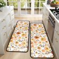 thumbnail image 4 of Kitchen Rugs Sets Of 2,Pioneer Flower Floral Print Pattern Anti Fatigue Kitchen Mat Rugs Non Slip Washable,Decorative Kitchen Floor Mats for Kitchen,Sink,Laundry,17"x47"+17"x47", 4 of 5