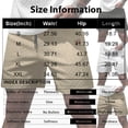thumbnail image 4 of Men's Herringbone Textured Shorts with Drawstring Waist and Pockets Summer Causal Shorts, L, 4 of 7