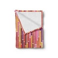 thumbnail image 2 of Modern Soft Flannel Fleece Throw Blanket, Vivid Vibrant Pink and Orange Toned Colored Image in Stripes Lines Shaped Print, Cozy Plush for Indoor and Outdoor Use, 50" x 70", Multicolor, by Ambesonne, 2 of 5