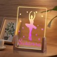 thumbnail image 1 of Luz de noche de ballet personalizada para niñas, regalos de cumpleaños de Navidad para niños personalizados, luz de noche de acrílico, decoración de guardería para bebé personalizada, lámpara de noche, 1 of 6